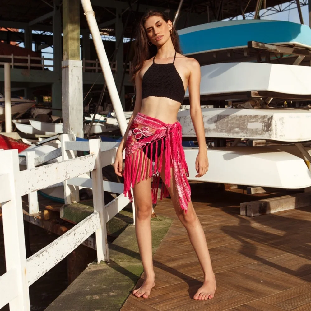 Alix Pinho***Floral Crochet Pink Sarong***$345 - Picture 3 of 9